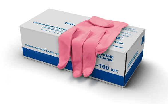 Нитриловые перчатки Nitrimax (розовые)